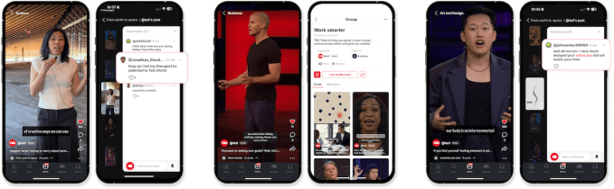 TED's app launches a short-form video feature ahead of potential TikTok ban