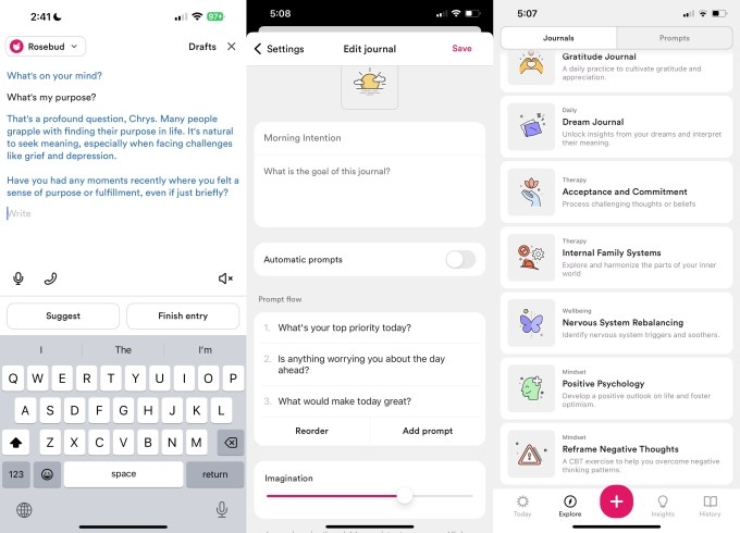 Rosebud lands $6M to scale its interactive AI journaling app