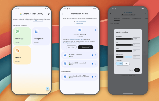 Google quietly released an app that lets you download and run AI models locally