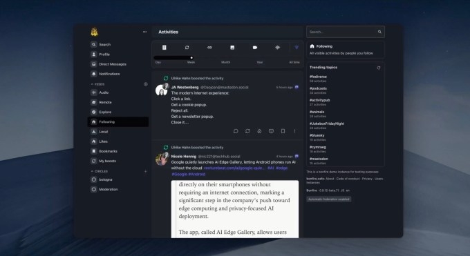 Bonfire's new software lets users build their own social communities, free from platform control