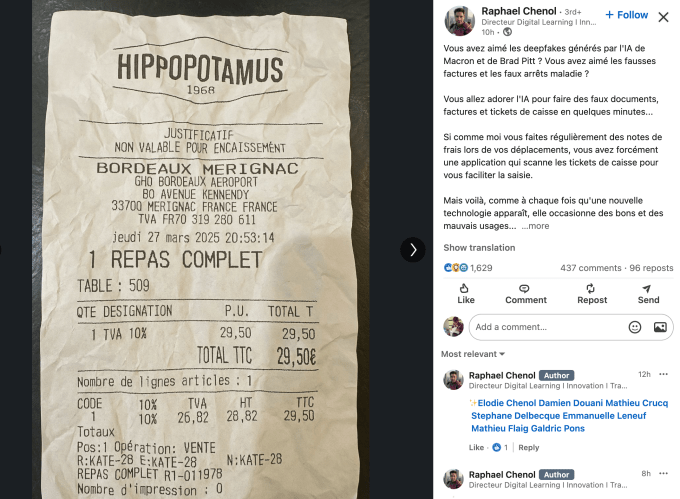 ChatGPT's new image generator is really good at faking receipts