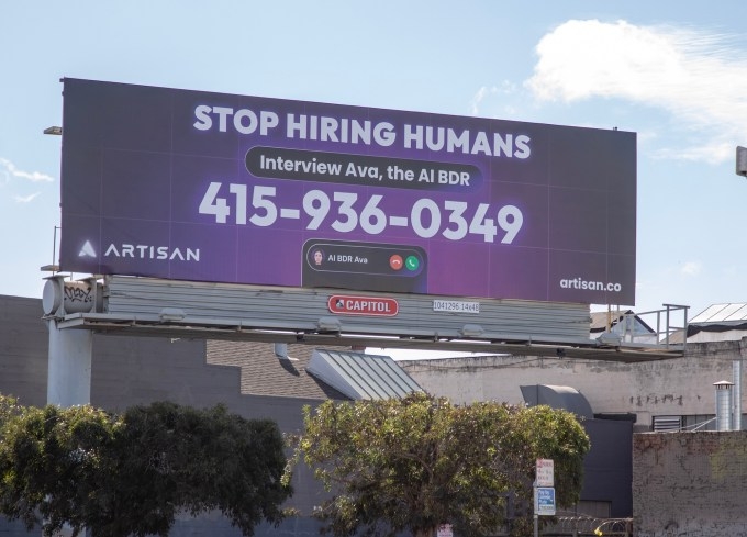 Artisan, the 'stop hiring humans' AI agent startup, raises $25M -- and is still hiring humans
