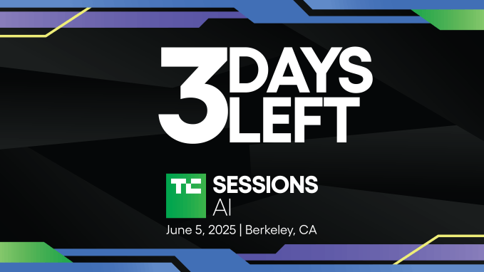 3 days until the doors open at TechCrunch Sessions: AI at UC Berkeley