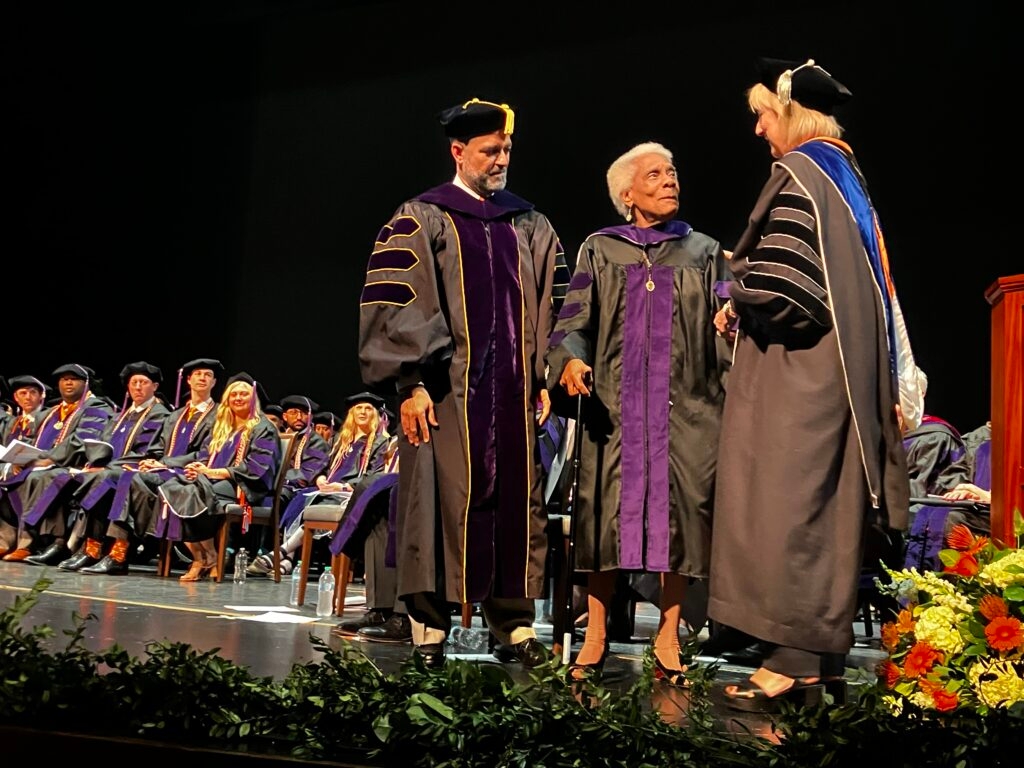 Civil Rights plaintiff Rita Geier receives honorary doctorate from UT College of Law