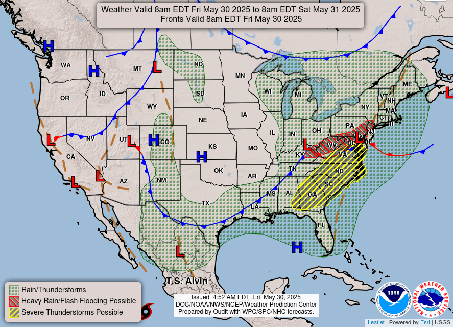 Thunderstorm watch set for large swath of Central Georgia. When to be on alert