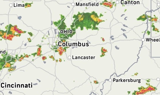 Heat advisory extended to June 27 as series of pop-up storms move through central Ohio