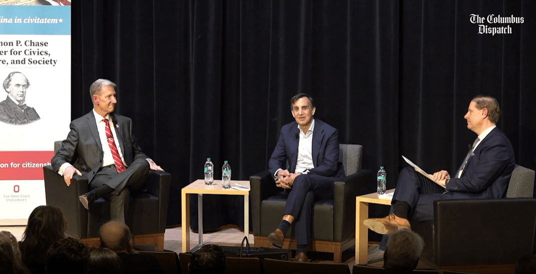 As higher ed faces attack, Ohio State, Johns Hopkins presidents address role in democracy