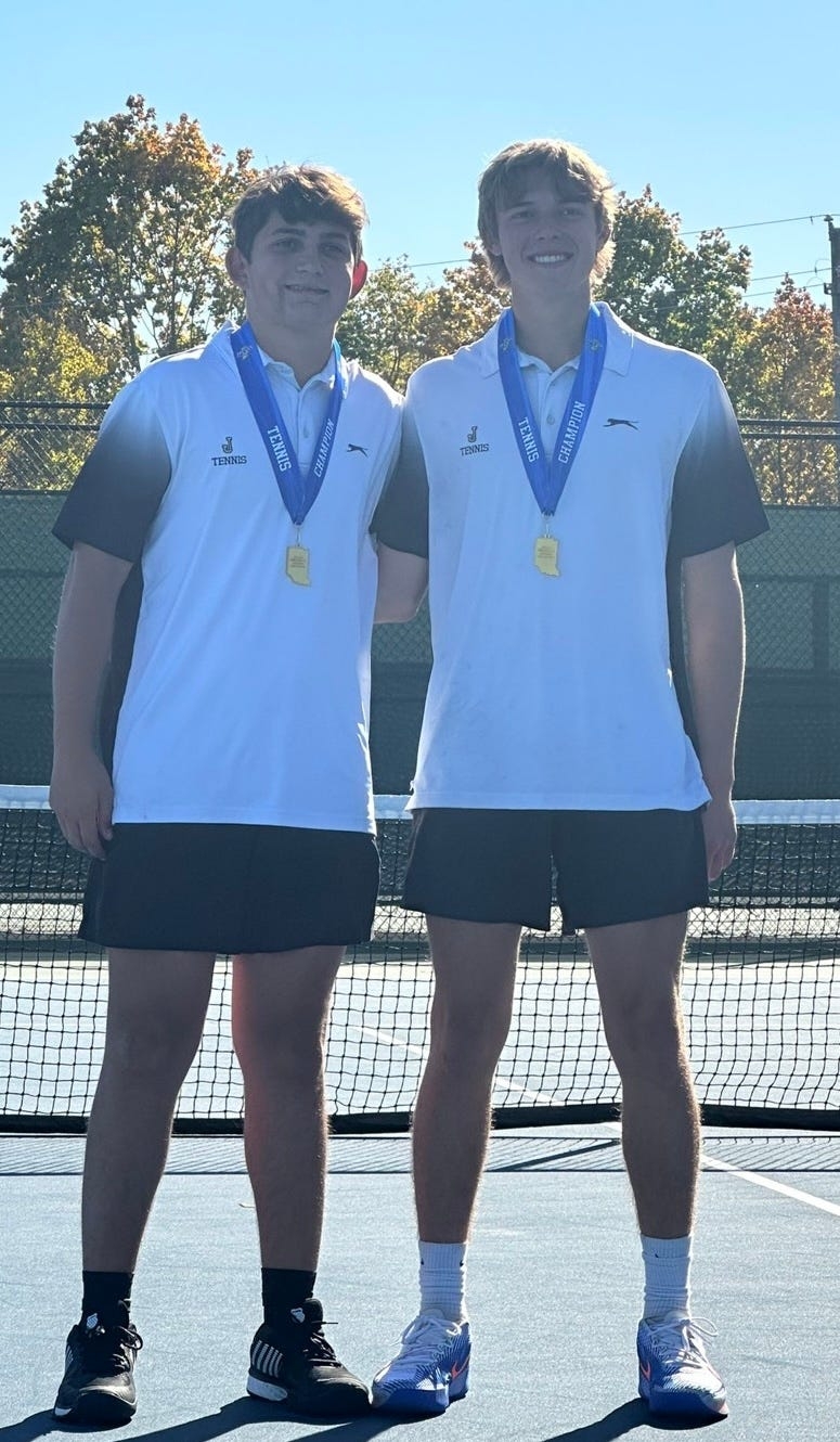Jasper boys tennis duo makes program history with IHSAA state championship
