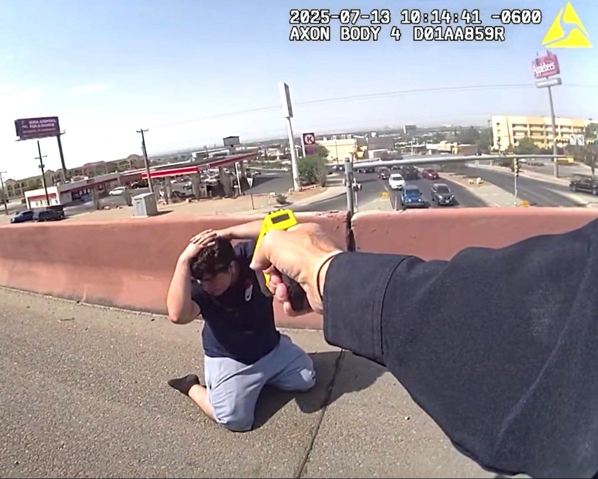 'Officer, what's your badge number?': El Paso police bodycam video shows fatal I-10 arrest