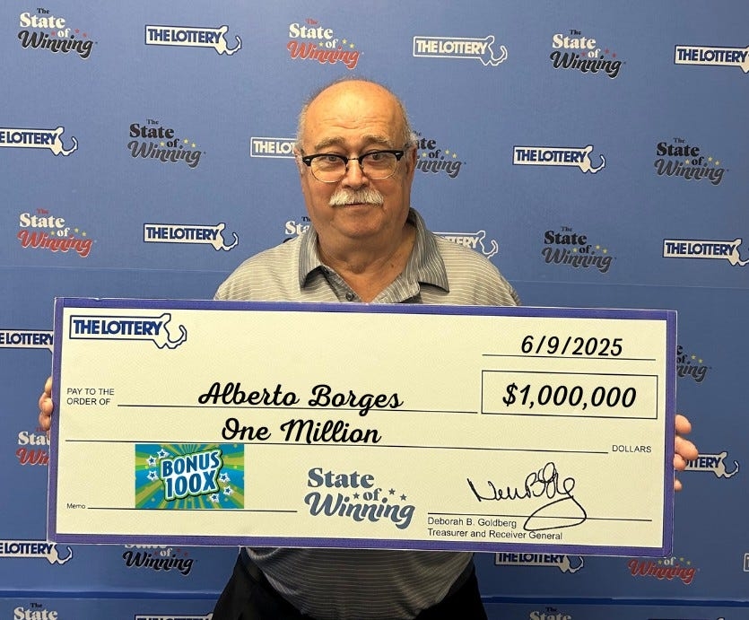 Fall River man wins $1 million on Massachusetts lottery ticket