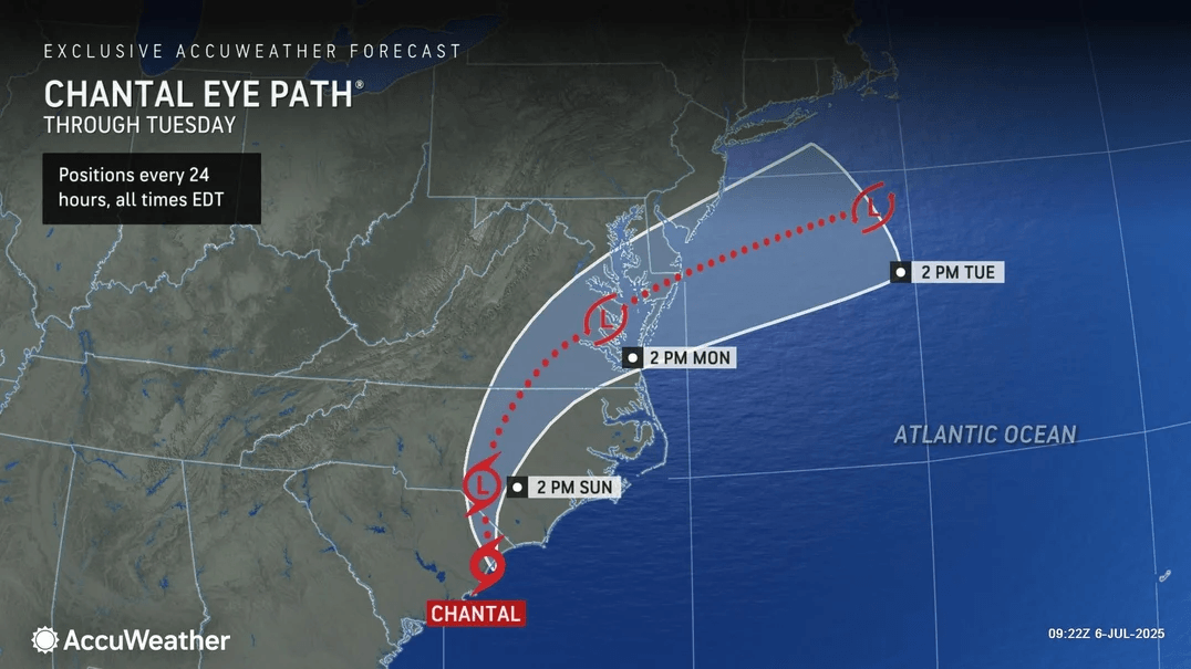 Chantal, now a tropical depression, still a flood threat for Virginia, say forecasters