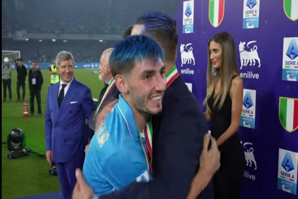 Celebration time for Gilmour as he helps Napoli to Serie A title