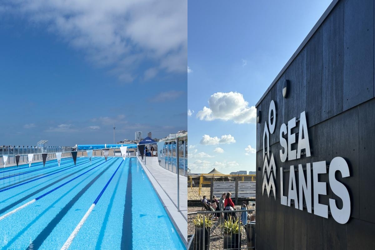 Inside country's 'first of its kind' open water swimming pool