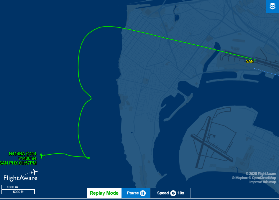 6 presumed dead after plane headed for Phoenix crashes near San Diego