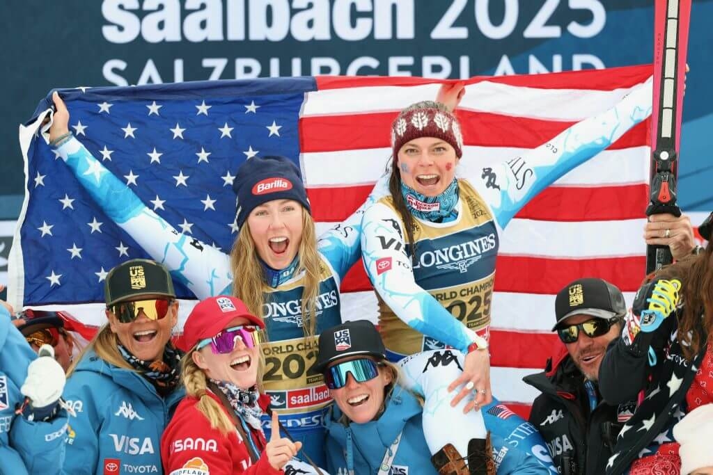 Mikaela Shiffrin wins eighth world title, a team combined gold with Breezy Johnson