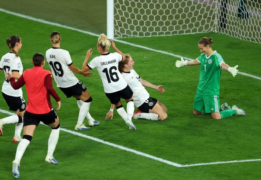 France 1 Germany 1 (5-6 on pens) – Gravity-defying saves, glass ceilings, another penalty shootout