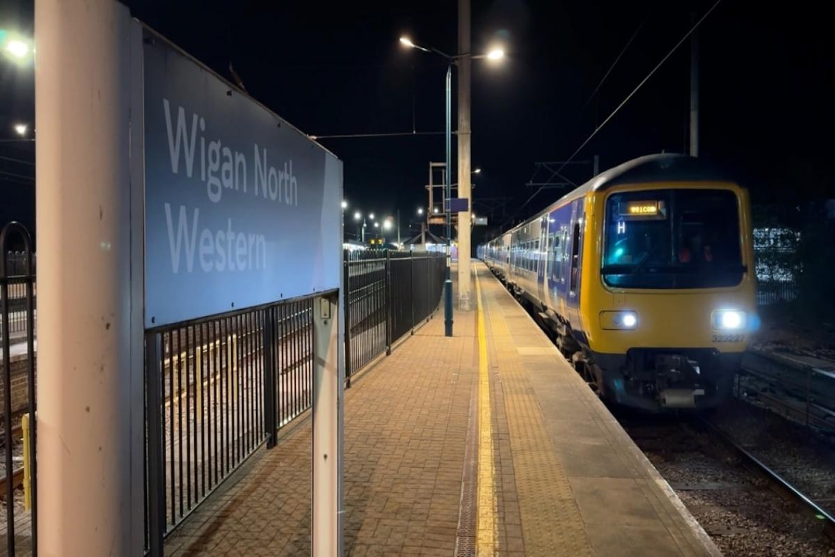 Test runs of first electric trains to shuttle between Bolton and Wigan take place