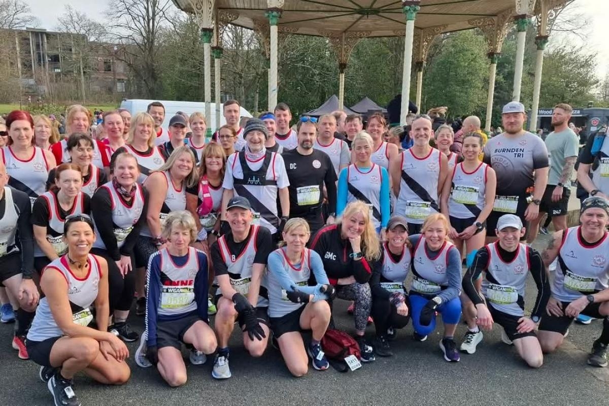 Burnden Road Runners have a ball at the Wigan Festival