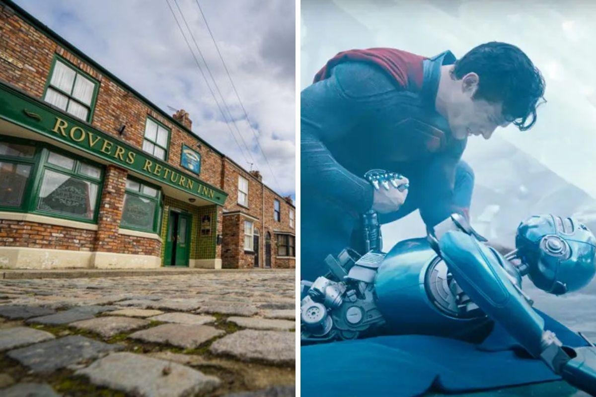 Coronation Street's Janice and Leanne Battersby appear in Superman film promo