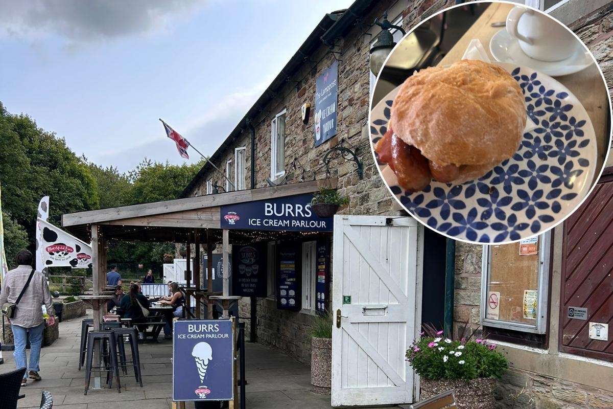 Inside the nineteenth-century mill that is now a café