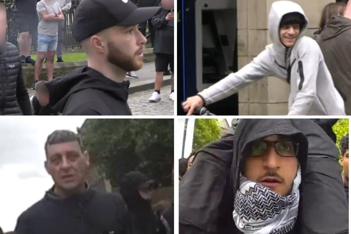 Police hunting for these four men in relation to Bolton summer riots