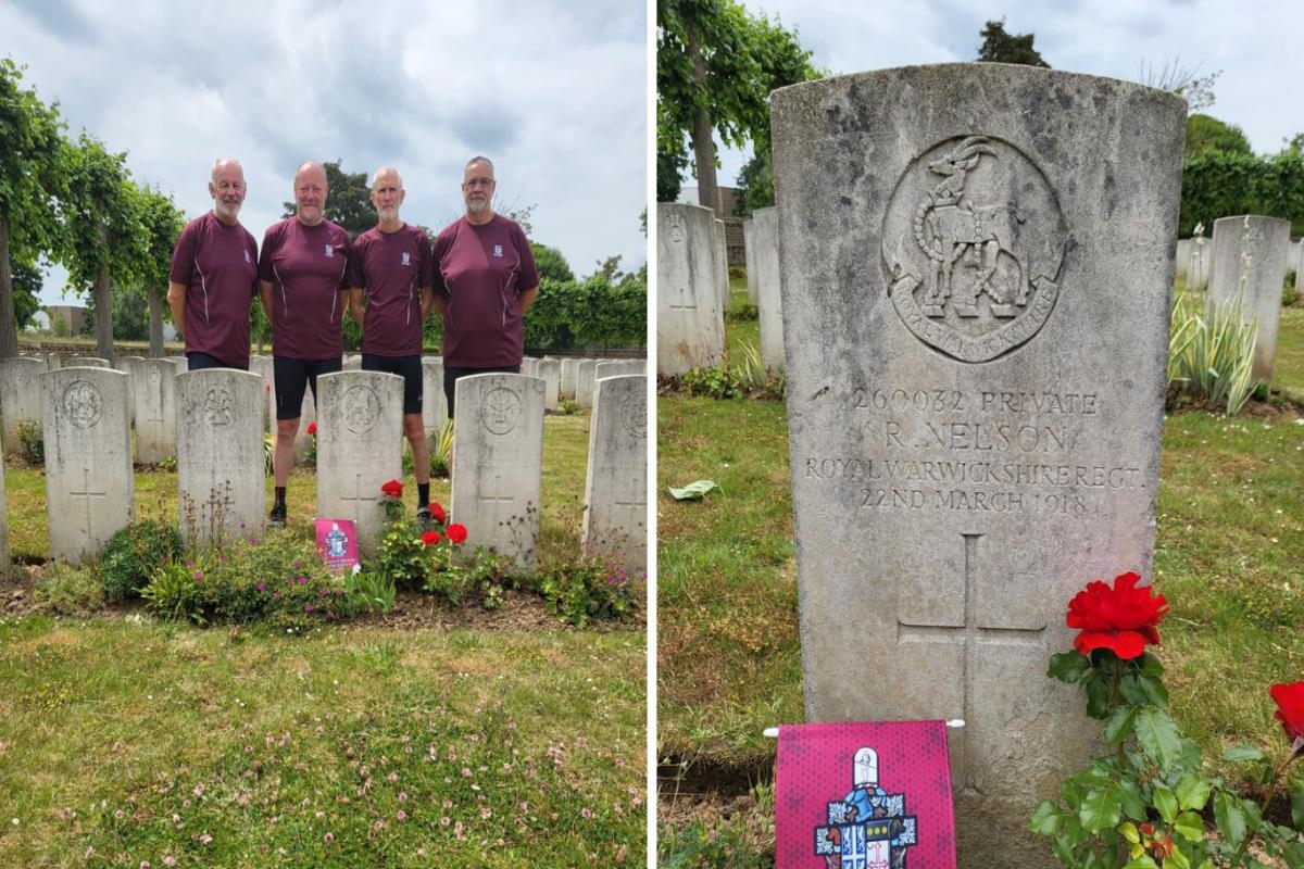 'As we laid a pennant by his headstone, we reflected on how thankful we should be'
