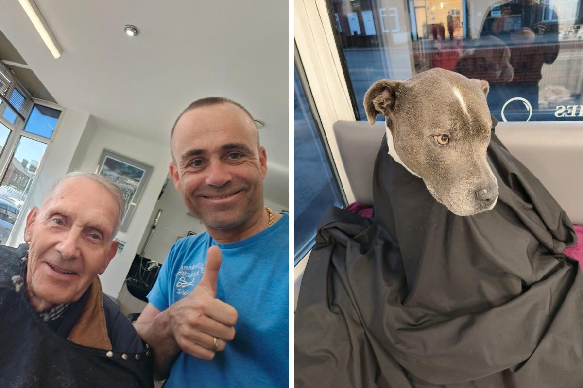 'Friendly' barbershop with dog that customers love nominated for award