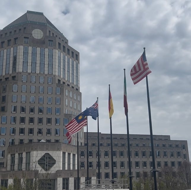 Just Askin': Why are there a bunch of flags outside of Procter & Gamble?