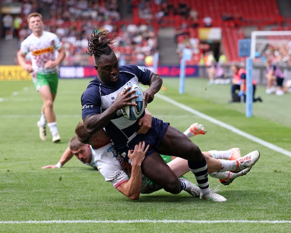 Ibitoye double fires Bristol past Harlequins to clinch playoff tie at Bath