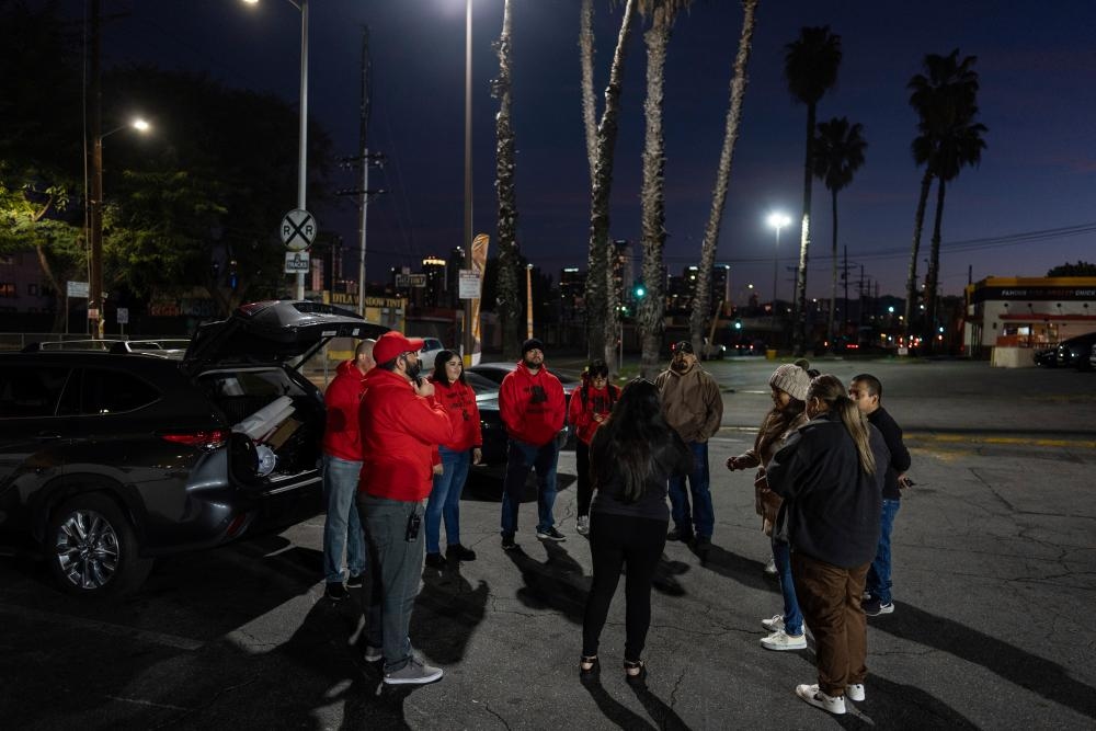 Inside the neighborhood patrols watching for Ice: ‘They thought they could scare us – but this is LA'