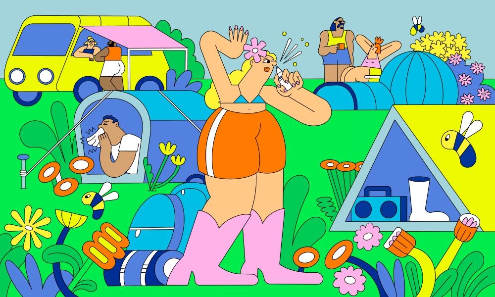 From a solar shower to nasal sprays: festival veterans on the things they can't live without