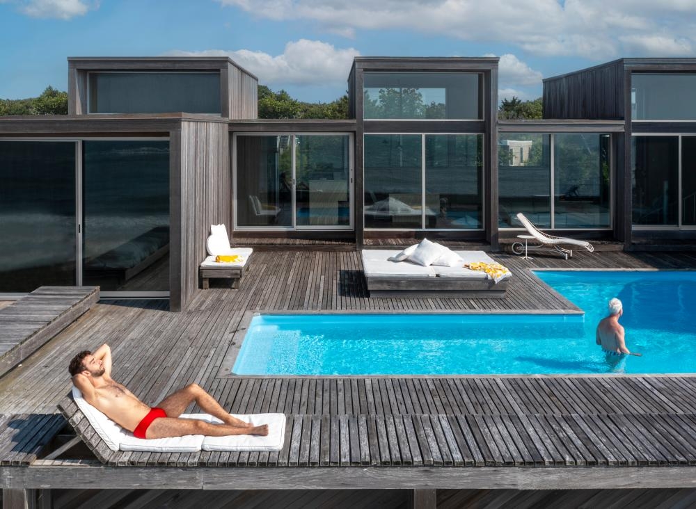 ‘Made for sex': the hedonistic party palaces of New York's Fire Island – and the blond bombshell who made them