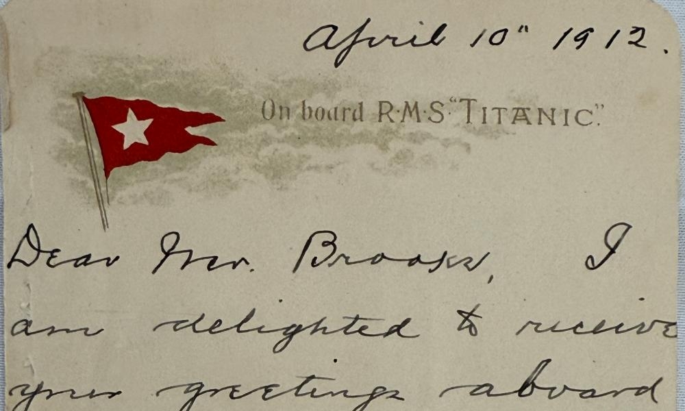 Letter by high-profile Titanic survivor sells for record £300,000