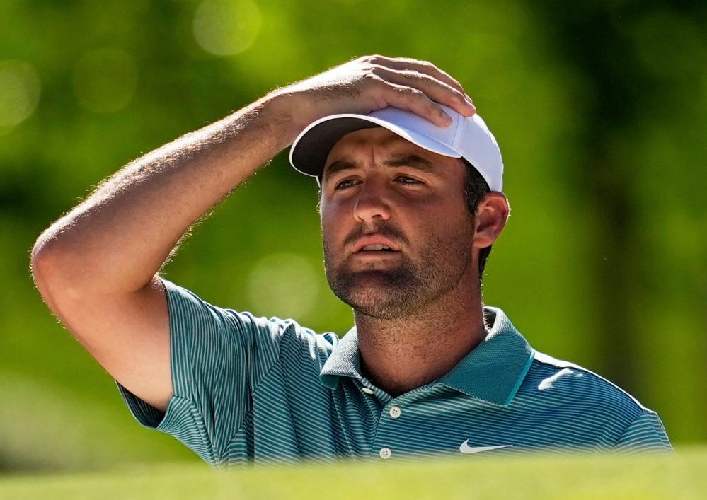 Scottie Scheffler bursts clear of US PGA third-round field at Quail Hollow