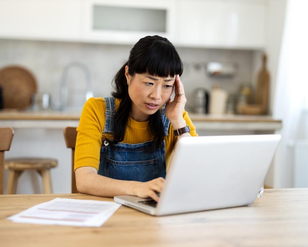 A woman's work is never done in a nice, quiet home office