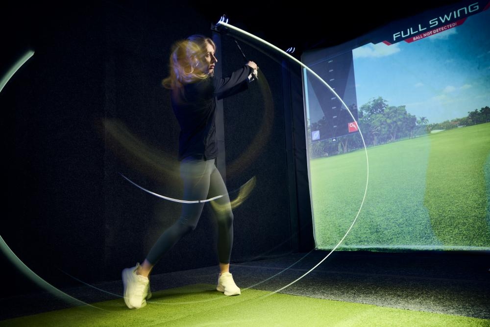 Quicker and more social: indoor golf simulators offer way into game for women and young players