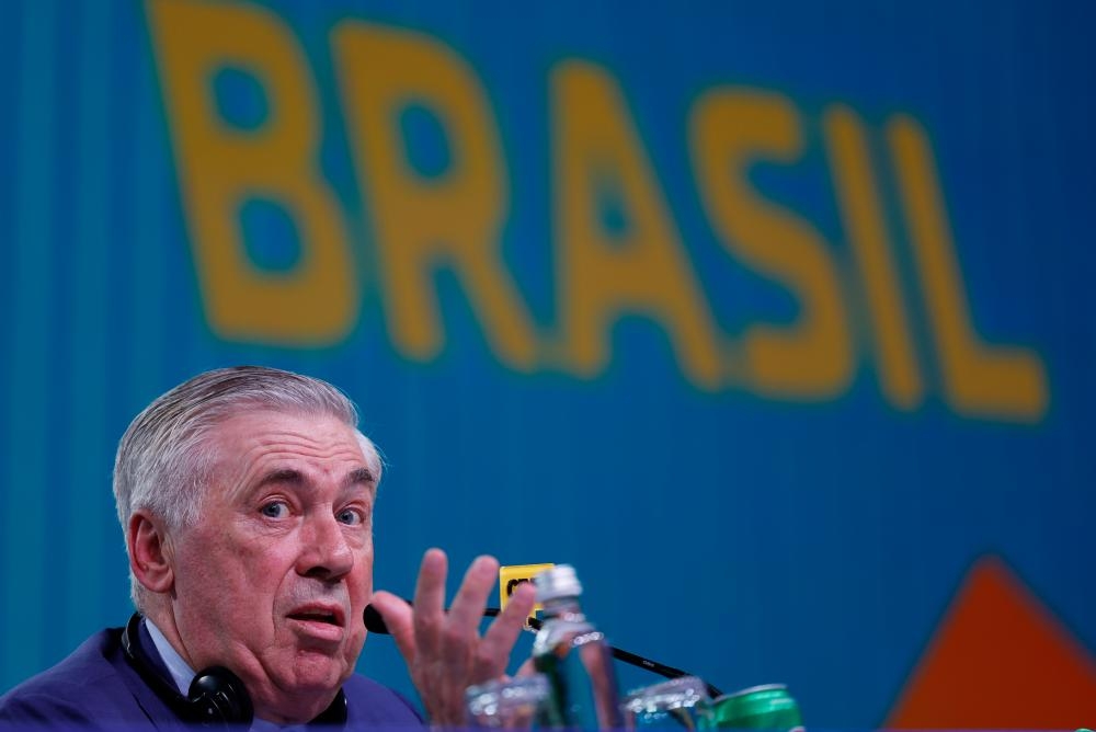 Carlo Ancelotti lands in Brazil relishing prospect of ending World Cup drought