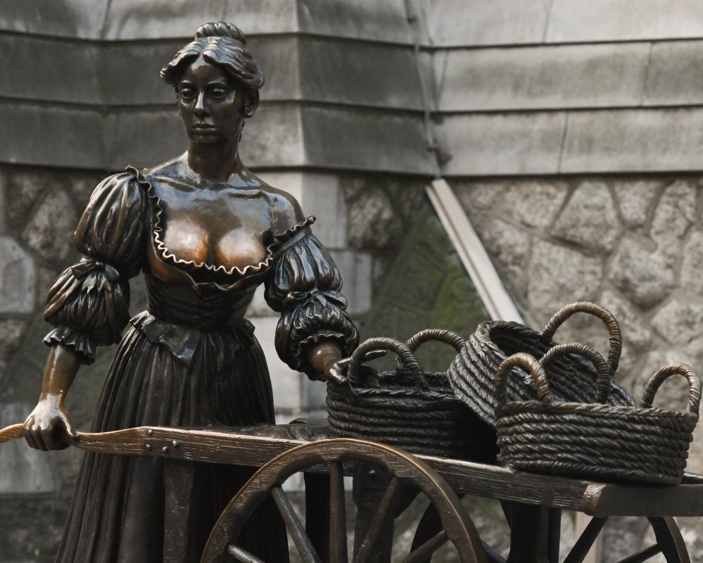 Front row? Dublin orders tourists to leave statue's cleavage alone