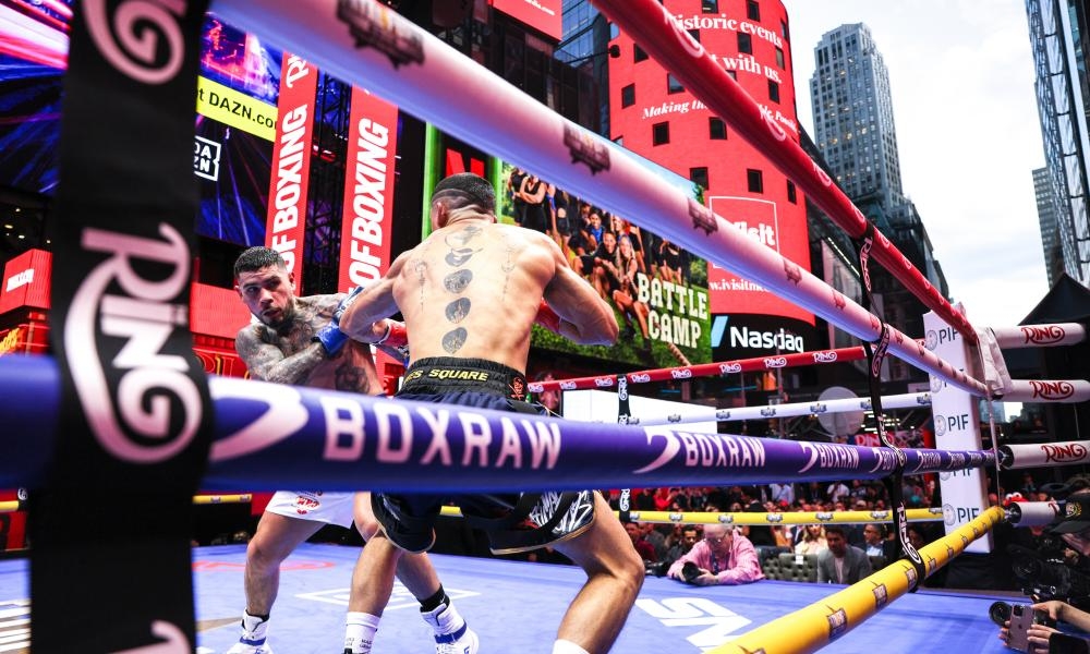 ‘It took a lot of money': the Saudi boxing juggernaut comes to Times Square