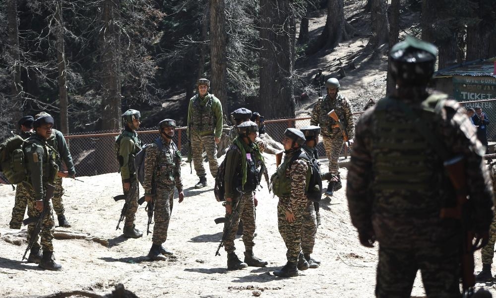 Indian security forces hunt militants after 26 tourists killed in Kashmir attack