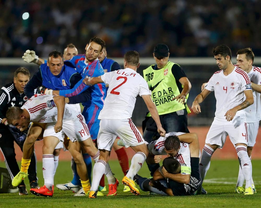 Albania v Serbia World Cup qualifier stirs memories of chaotic 2014 clash