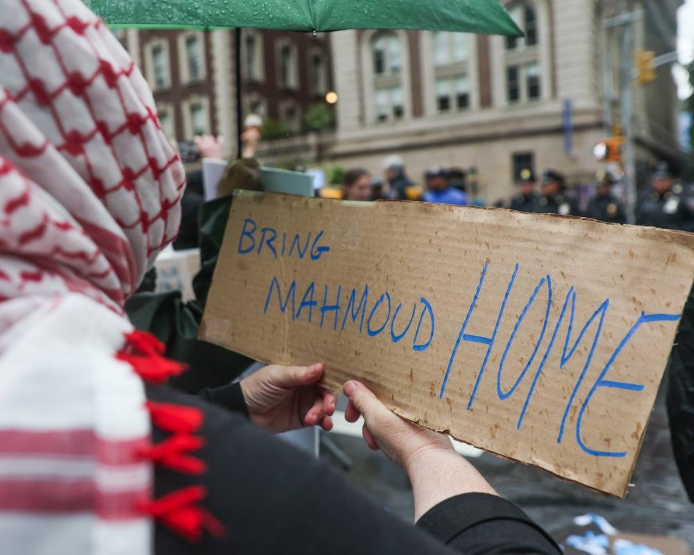 Mahmoud Khalil blocked from holding son for first time by Ice, lawyers say