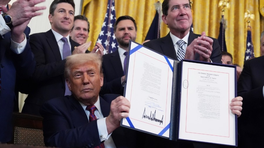 Trump signs stablecoin bill into law in key crypto milestone