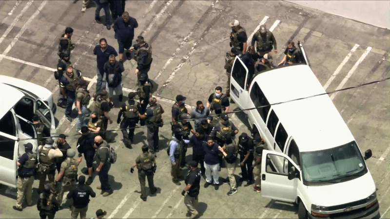 Dozens possibly detained by federal officials amid immigration raids in Los Angeles