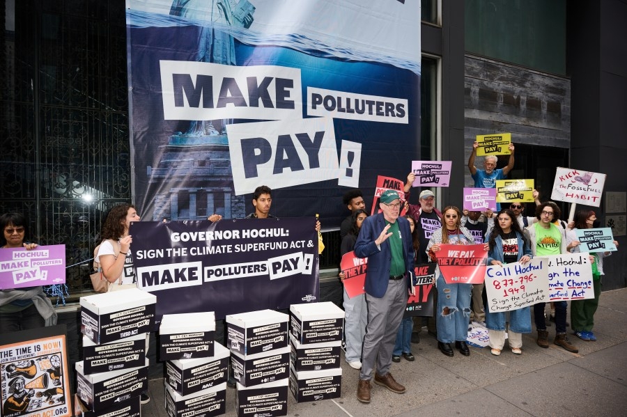 Red states sue New York over law making fossil fuel companies pay for disasters