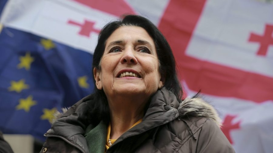 Georgia's leader calls for Trump's ‘strong America' to push back Russia