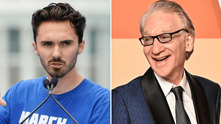 Bill Maher shakes David Hogg's hand over candid remarks about young voters