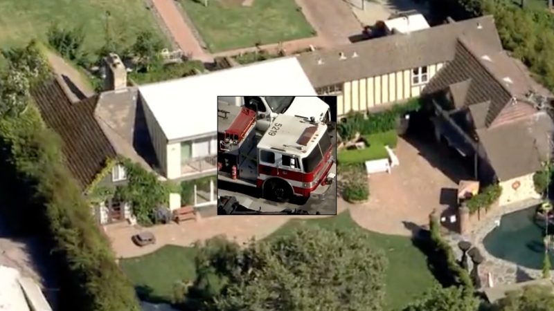 Police seize fire truck in posh LA neighborhood in case with bizarre twist
