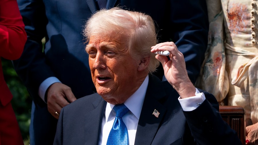Trump posts edited video of him hitting Springsteen with a golf ball