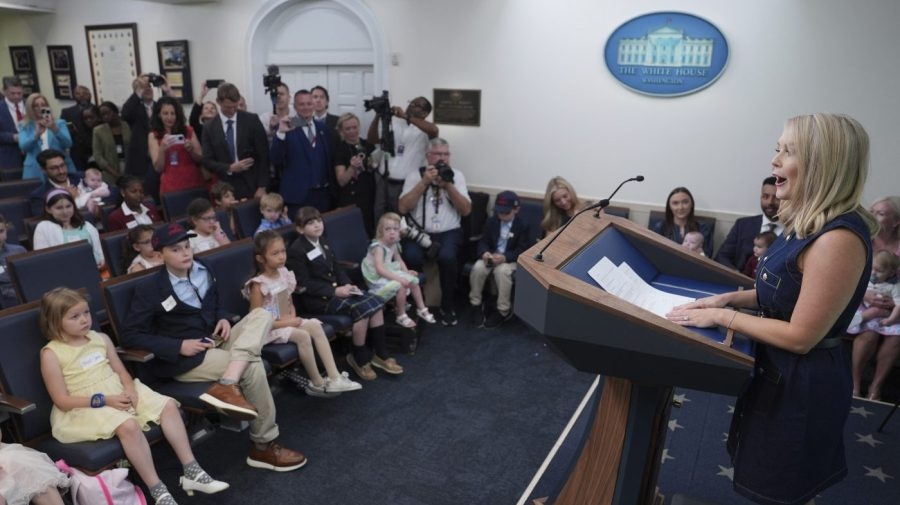White House hosts briefing for children on take your kids to work day